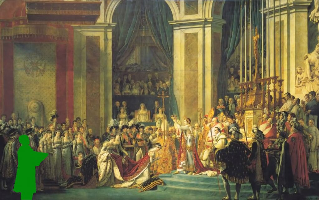 Napoleão coroando a imperatriz Josefina