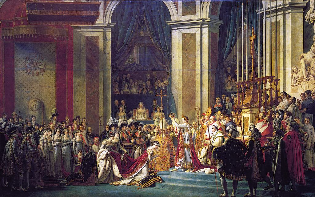 Napoleão coroando a imperatriz Josefina