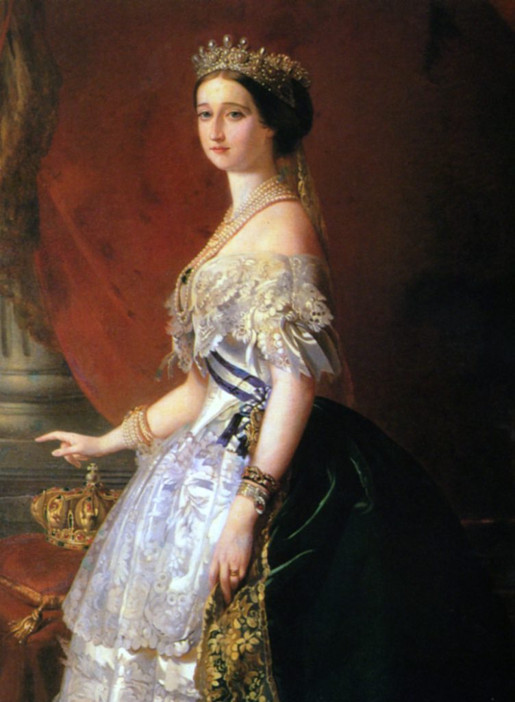 Retrato "Imperatriz Eugénia", por F. X. Winterhalter  (1805–1873)