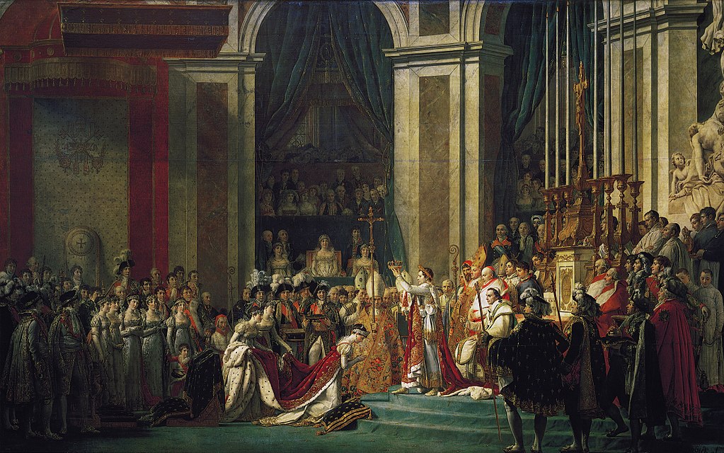 Coroação de Napoleão I, de J. L David.